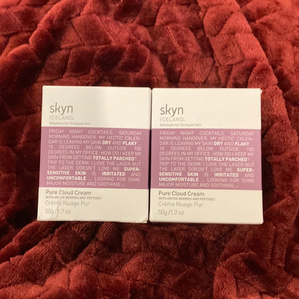 2x NIB Skyn Iceland Pure Cloud Cream 1.7 oz ea